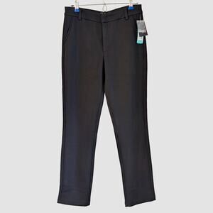 NEW KUT From The Kloth Reese High Rise Straight Leg Trouser Pants 8  Black